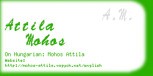 attila mohos business card